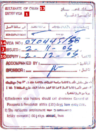 Visa de Omán